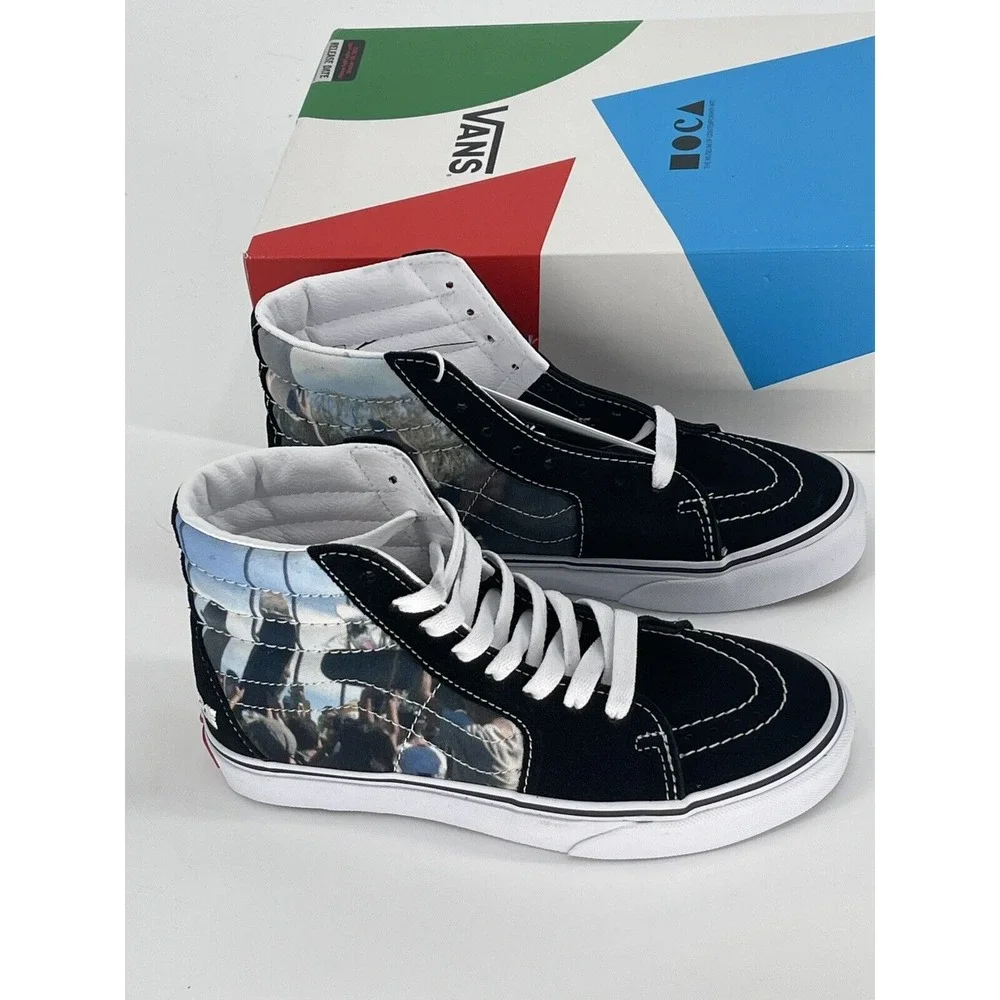 Vans Sneaker Sk8 Hi Moca Frances‎ Stark Black Men's Size 10.5 New